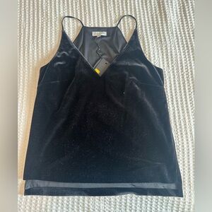 Gianni Bini Black Velvet Camisole Top